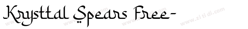 Krysttal Spears Free字体转换